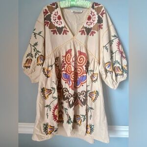 Zara Embroidered Dress